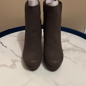 Madden Girl Quilted Brown Ankle Booties NWOT